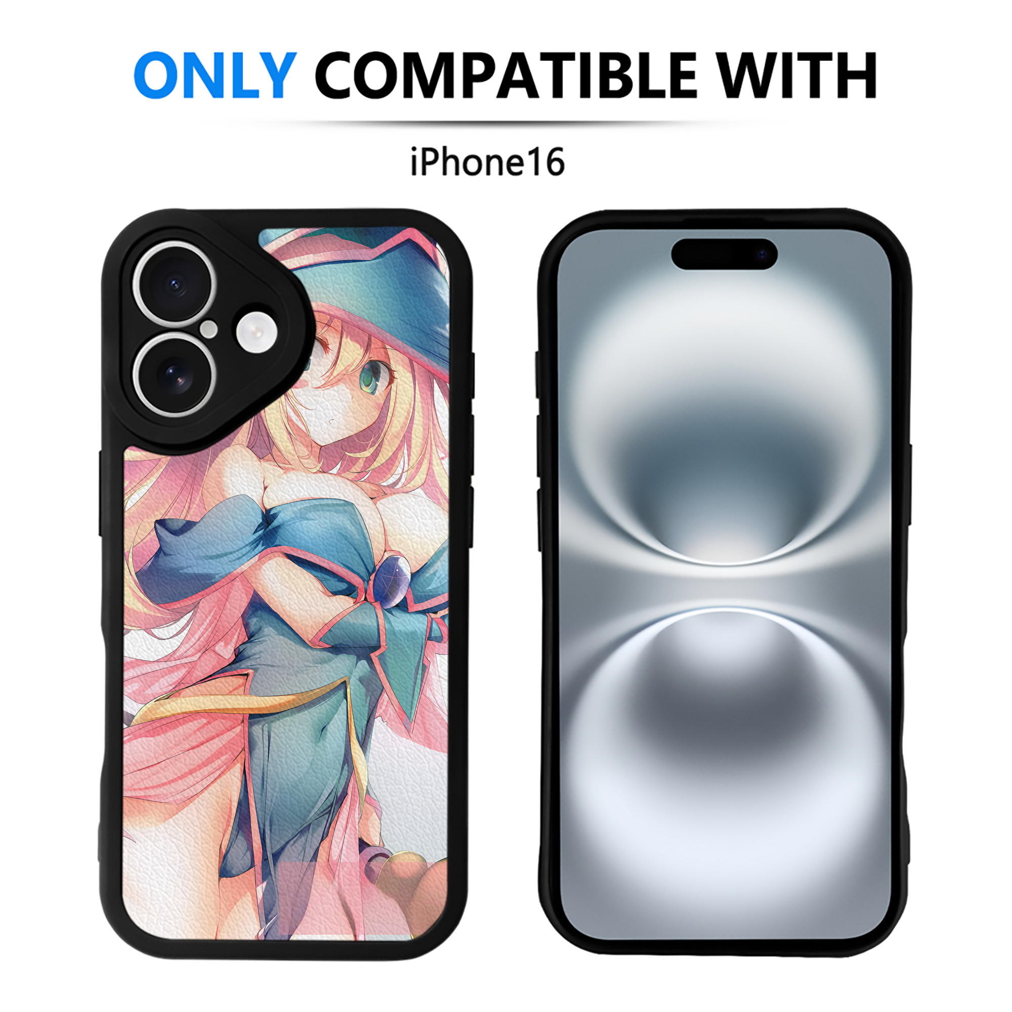（画像用） 遊☆戯☆王 Yu-Gi-Oh! 【iPhone 16シリーズ対応】シリコンスマホケース（レザー調） 材質：シリコン